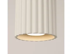 Lámpara De Techo Aura Minimalista De Aluminio - 1 Fuentes Luminosas - L.10 X A.10 Cm - Beige