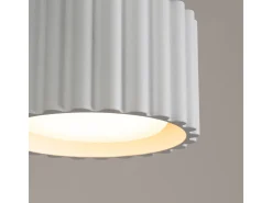Lámpara De Techo Aura Minimalista De Aluminio - 1 Fuentes Luminosas - L.10 X A.10 Cm - Blanco