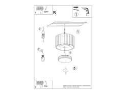 Lámpara De Techo Aura Minimalista De Aluminio - 1 Fuentes Luminosas - L.10 X A.10 Cm - Moca