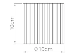 Lámpara De Techo Aura Minimalista De Aluminio - 1 Fuentes Luminosas - L.10 X A.10 Cm - Ultramarino