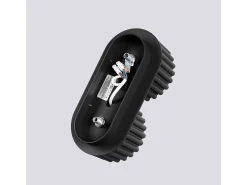 Lámpara De Techo Aura Minimalista De Aluminio - 2 Fuentes Luminosas - L.21 X A.12 Cm - Negro