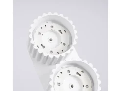 Lámpara De Techo Aura Minimalista De Aluminio - 2 Fuentes Luminosas - L.21 X A.12 Cm - Blanco