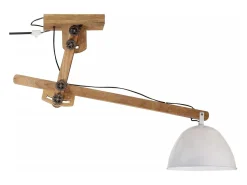 Lámpara de techo blanca 25 W E27 105x30x65-108 cm ES841140
