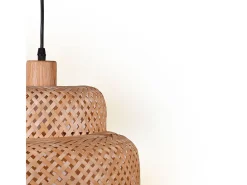 Lámpara de techo Bora Bel Air 40W altura regulable madera Ø35 cm
