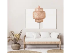 Lámpara de techo Bora Bel Air 40W altura regulable madera Ø35 cm