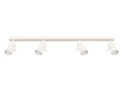 Lámpara de techo Briix moderno de acero - 4 fuentes luminosas 3000K - L.81 x A.17 cm - beige