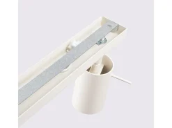 Lámpara de techo Briix moderno de acero - 3 fuentes luminosas 4000K - L.45 x A.17 cm - beige