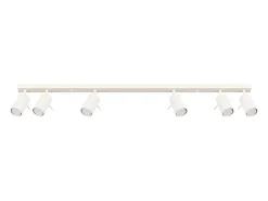 Lámpara de techo Briix moderno de acero - 6 fuentes luminosas 3000K - L.117 x A.17 cm - beige