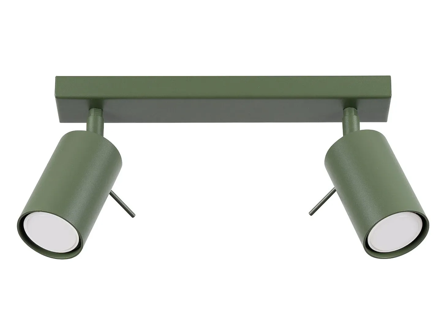 Lámpara de techo Briix moderno de acero - 2 fuentes luminosas 3000K - L.30 x A.17 cm - verde oliva