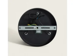 Lámpara de Techo Circular Orientable Aluminio 3 Focos Caleb Negro