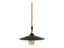 Lámpara de techo Cremilda Lumit 60Waltura regulable negro Ø36x107 cm