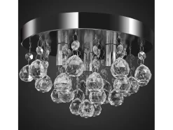 Lámpara de techo de cristal diseño cromado ES608214