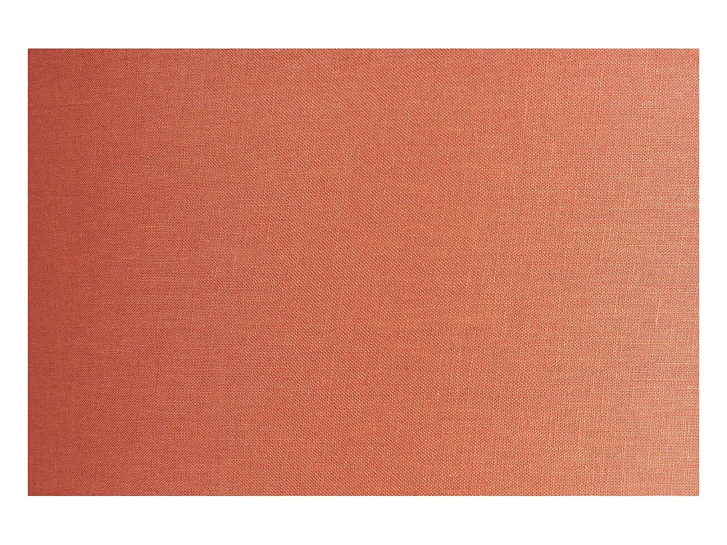 Lámpara de techo de lino color ladrillo y rafia 50 cm de diám. TRAVES