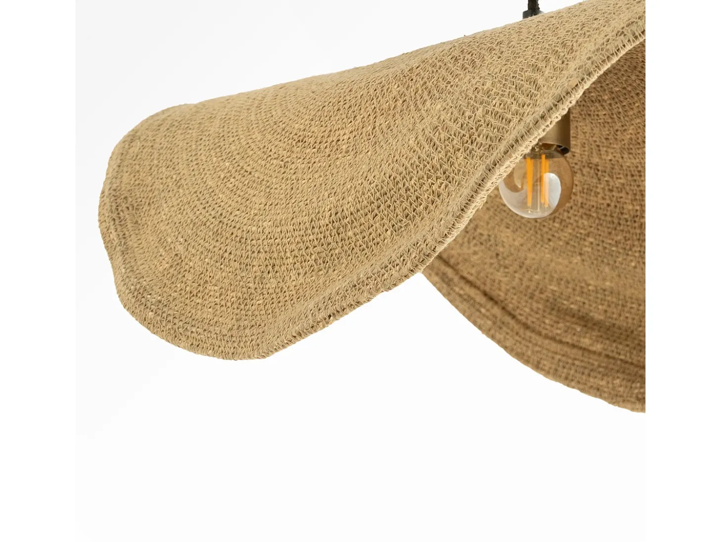 Lámpara de techo de material natural y metal D91 cm - Maho