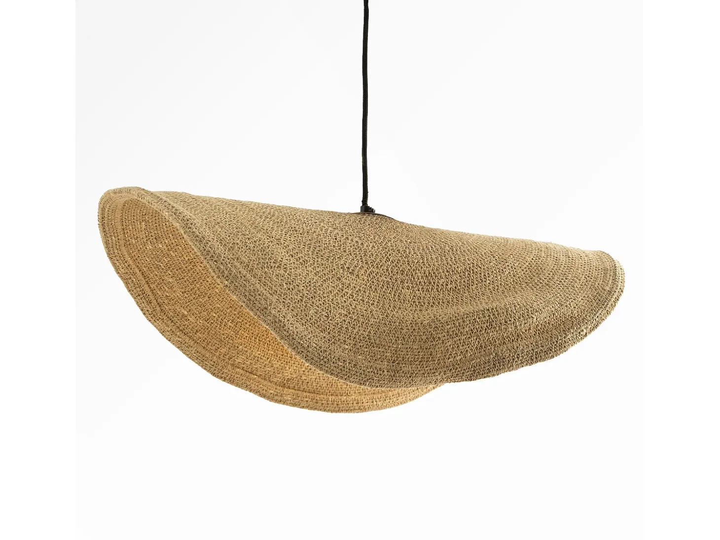 Lámpara de techo de material natural y metal D91 cm - Maho