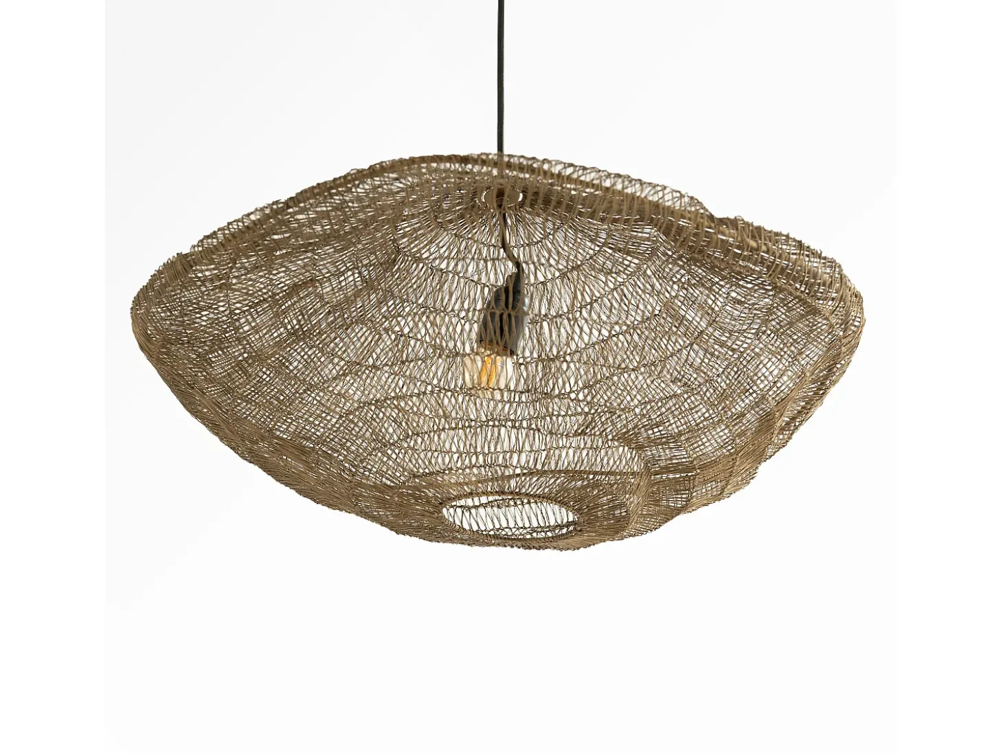 Lámpara de techo de metal dorado D61 cm - Ramo