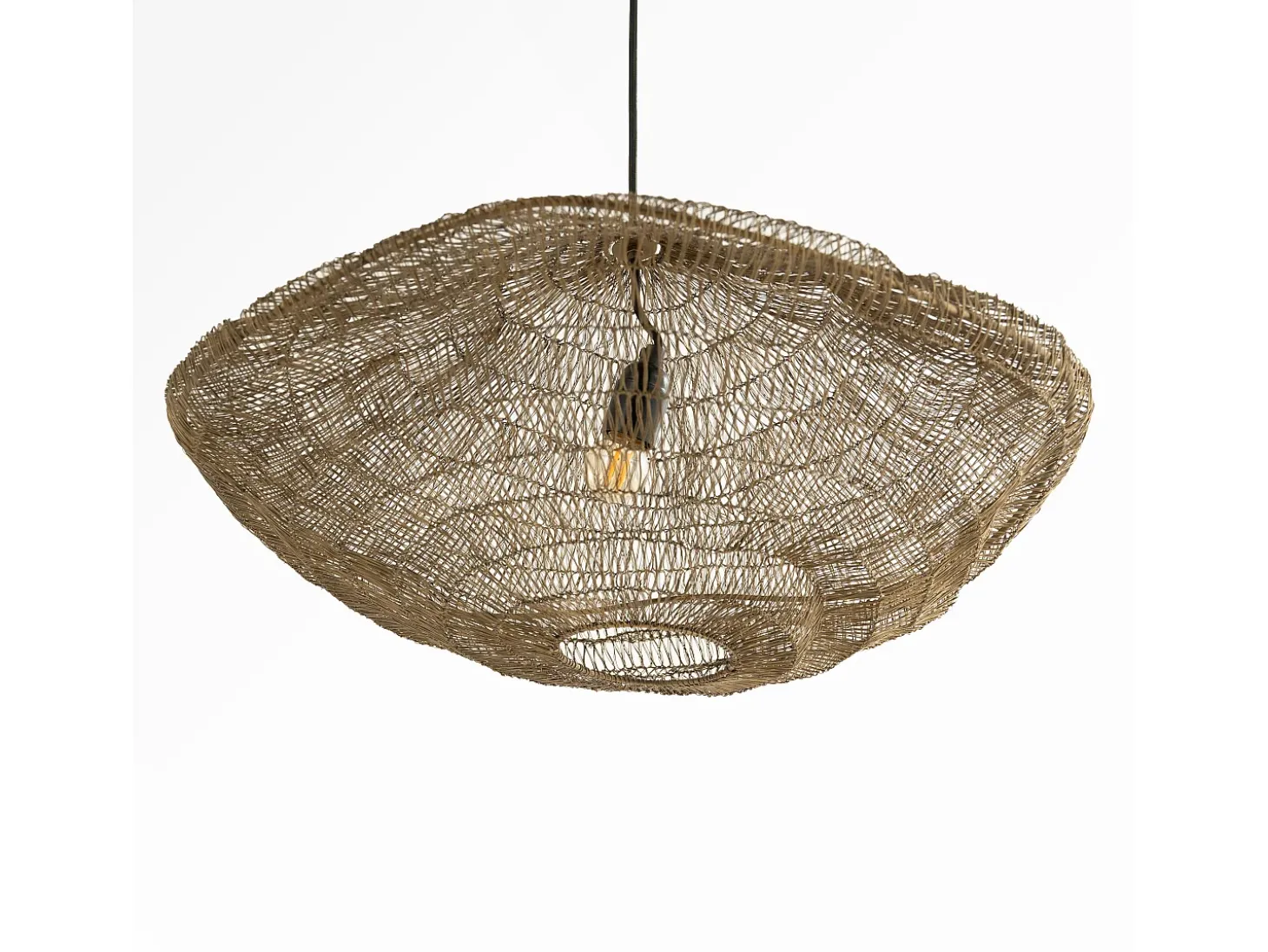 Lámpara de techo de metal dorado D61 cm - Ramo