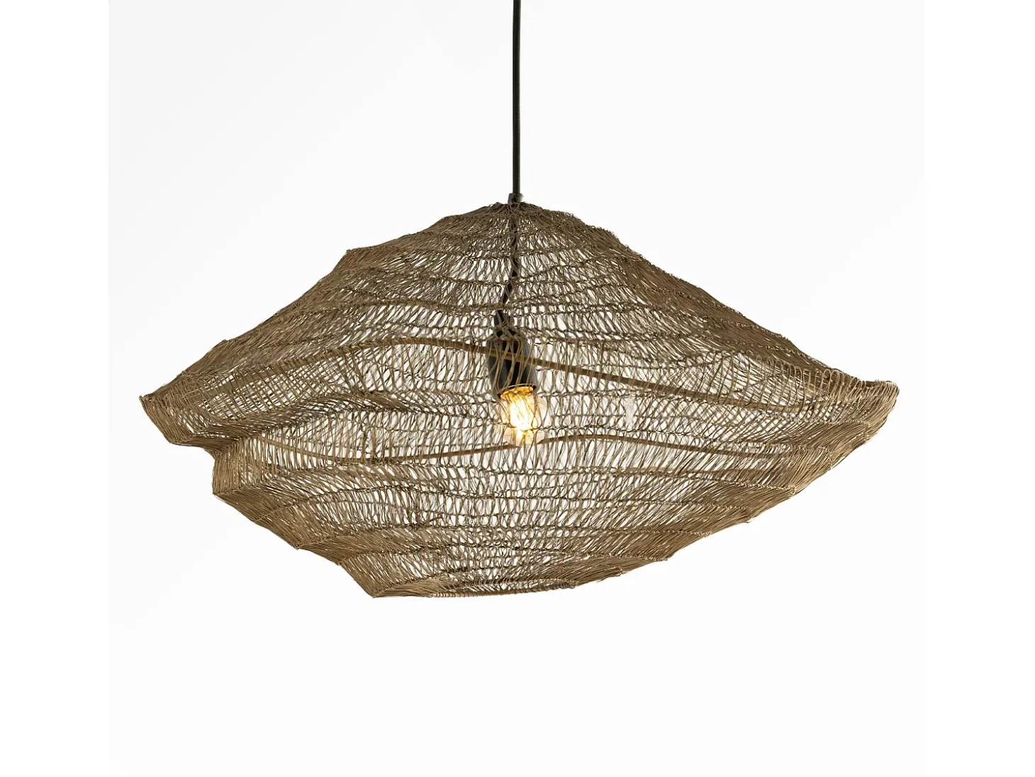 Lámpara de techo de metal dorado D61 cm - Ramo