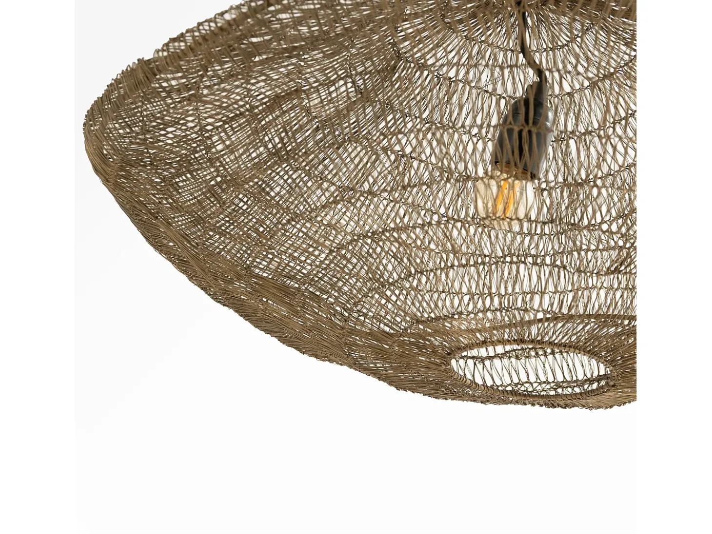 Lámpara de techo de metal dorado D61 cm - Ramo