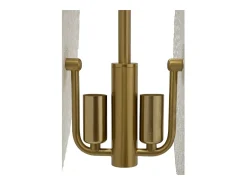 Lámpara de techo de metal dorado con pantallas de vidrio decorado Glass