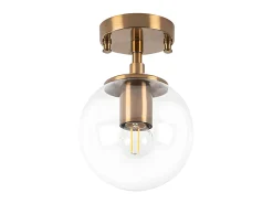 Lámpara de techo de metal con globo - D. 15 x H. 23 cm - BARLATI