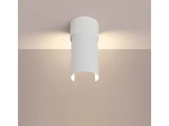Lámpara De Techo Flash Minimalista De Acero - 1 Fuentes Luminosas - L.10 X A.21 Cm - Blanco