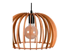 Lámpara de techo Ganges Bel Air 40W altura regulable madera Ø35 cm