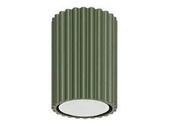 Lámpara de techo Gloow minimalista de aluminio - 1 fuentes luminosas 4000K - L.6,5 x A.10 cm - verde oliva