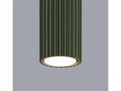 Lámpara de techo Gloow minimalista de aluminio - 1 fuentes luminosas 4000K - L.6,5 x A.10 cm - verde oliva