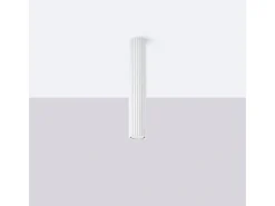 Lámpara de techo Gloow minimalista de aluminio - 1 fuentes luminosas 3000K - L.6,5 x A.40 cm - blanco
