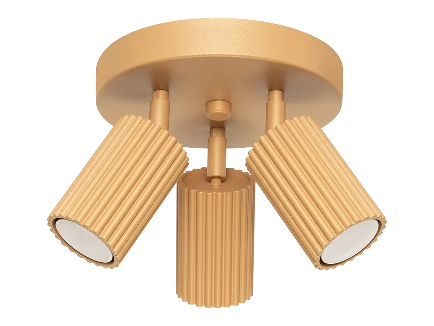Lámpara de techo Gloow minimalista de aluminio - 3 fuentes luminosas 3000K - L.19,5 x A.18 cm - dorado