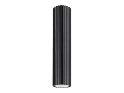 Lámpara de techo Gloow minimalista de aluminio - 1 fuentes luminosas 3000K - L.6,5 x A.30 cm - negro