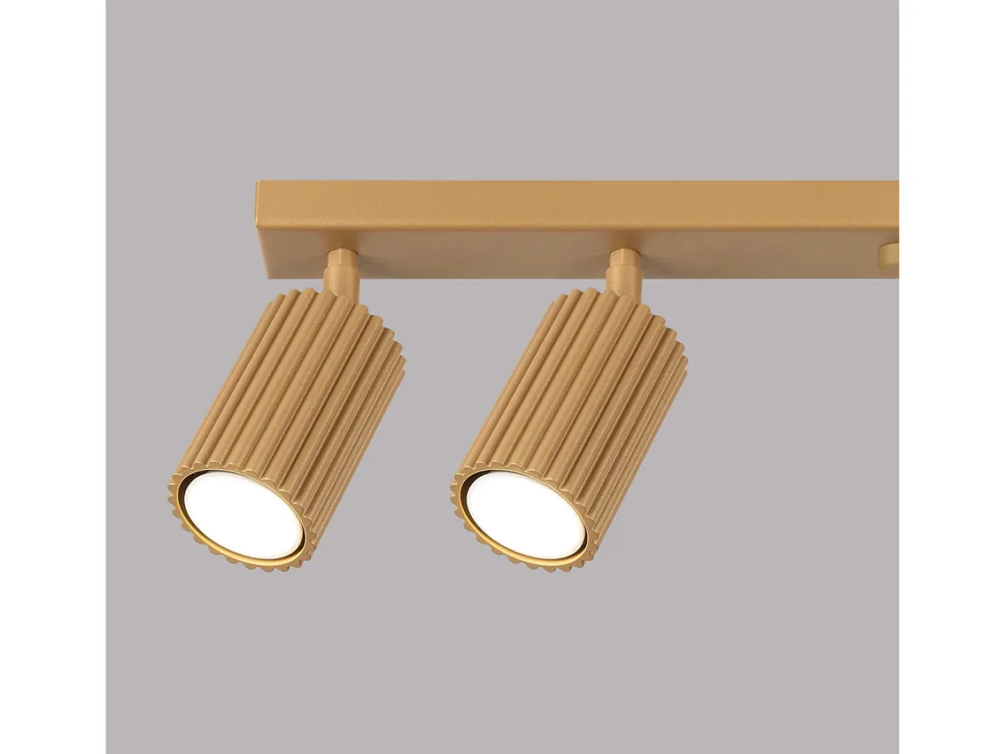 Lámpara de techo Gloow minimalista de aluminio - 6 fuentes luminosas 4000K - L.117 x A.16,5 cm - dorado