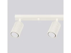 Lámpara de techo Gloow minimalista de aluminio - 4 fuentes luminosas 4000K - L.81 x A.16,5 cm - beige