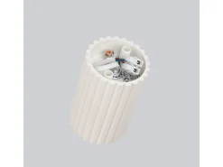 Lámpara de techo Gloow minimalista de aluminio - 1 fuentes luminosas 3000K - L.6,5 x A.10 cm - beige