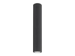 Lámpara de techo Gloow minimalista de aluminio - 1 fuentes luminosas 3000K - L.6,5 x A.40 cm - negro