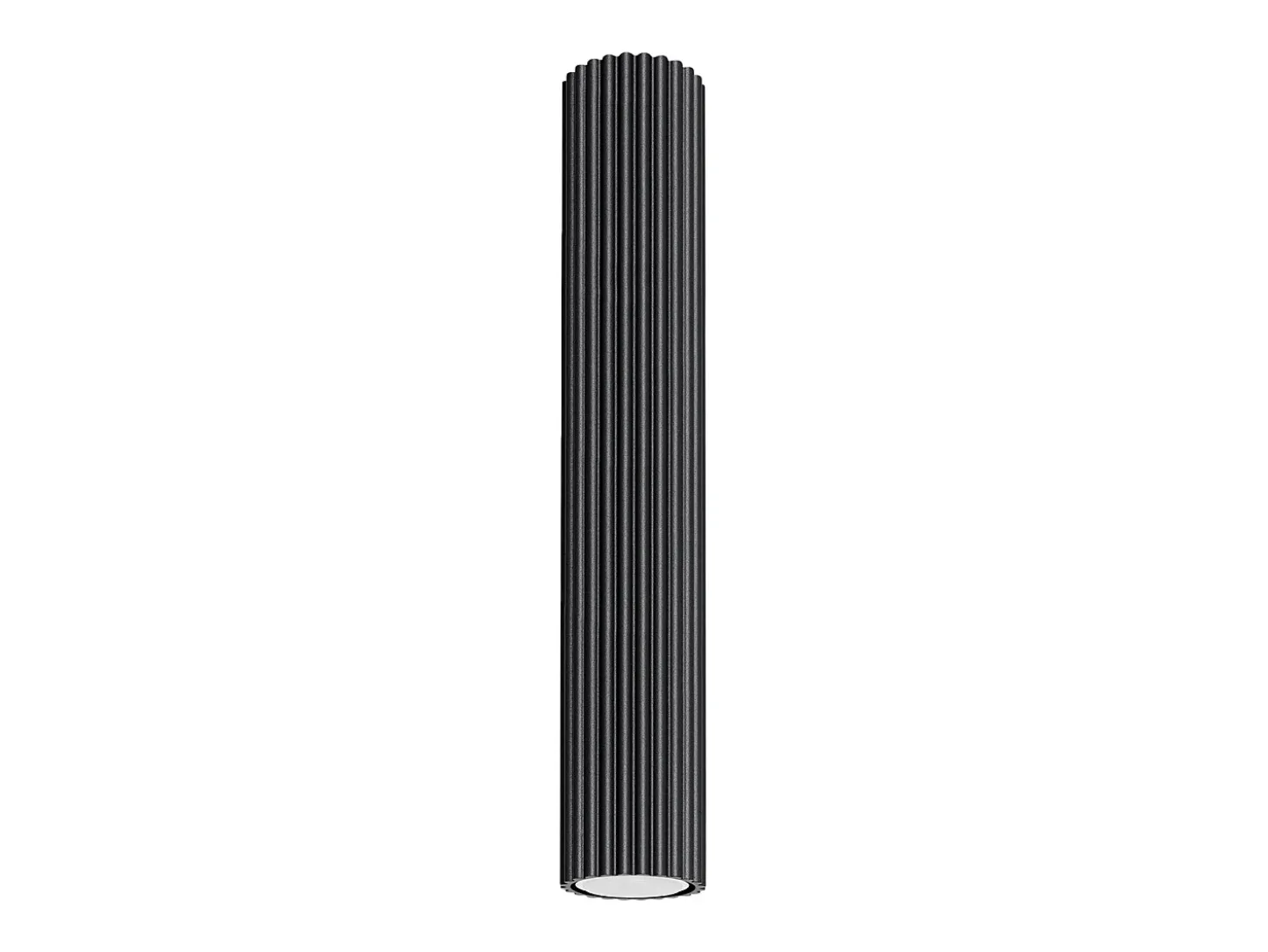 Lámpara de techo Gloow minimalista de aluminio - 1 fuentes luminosas 3000K - L.6,5 x A.40 cm - negro