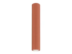 Lámpara de techo Gloow minimalista de aluminio - 1 fuentes luminosas 3000K - L.6,5 x A.40 cm - ocre rojo