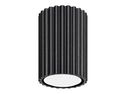 Lámpara de techo Gloow minimalista de aluminio - 1 fuentes luminosas 4000K - L.6,5 x A.10 cm - negro