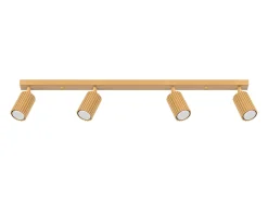 Lámpara de techo Gloow minimalista de aluminio - 4 fuentes luminosas 3000K - L.81 x A.16,5 cm - dorado