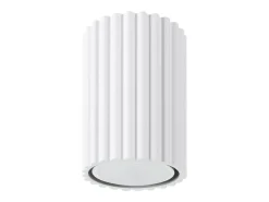 Lámpara de techo Gloow minimalista de aluminio - 1 fuentes luminosas 3000K - L.6,5 x A.10 cm - blanco