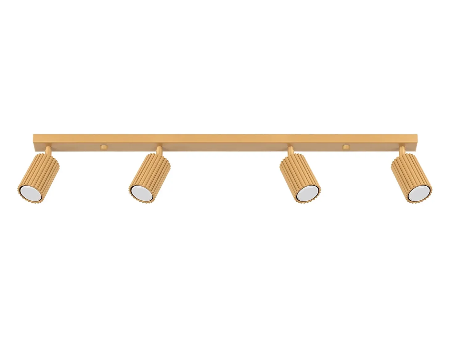 Lámpara de techo Gloow minimalista de aluminio - 4 fuentes luminosas 4000K - L.81 x A.16,5 cm - dorado