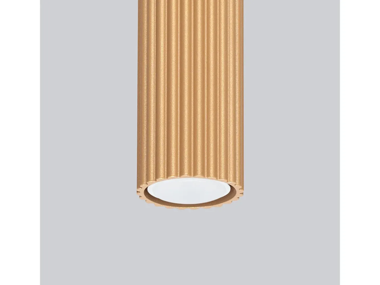 Lámpara de techo Gloow minimalista de aluminio - 1 fuentes luminosas 4000K - L.6,5 x A.40 cm - dorado