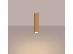Lámpara de techo Gloow minimalista de aluminio - 1 fuentes luminosas 4000K - L.6,5 x A.30 cm - dorado