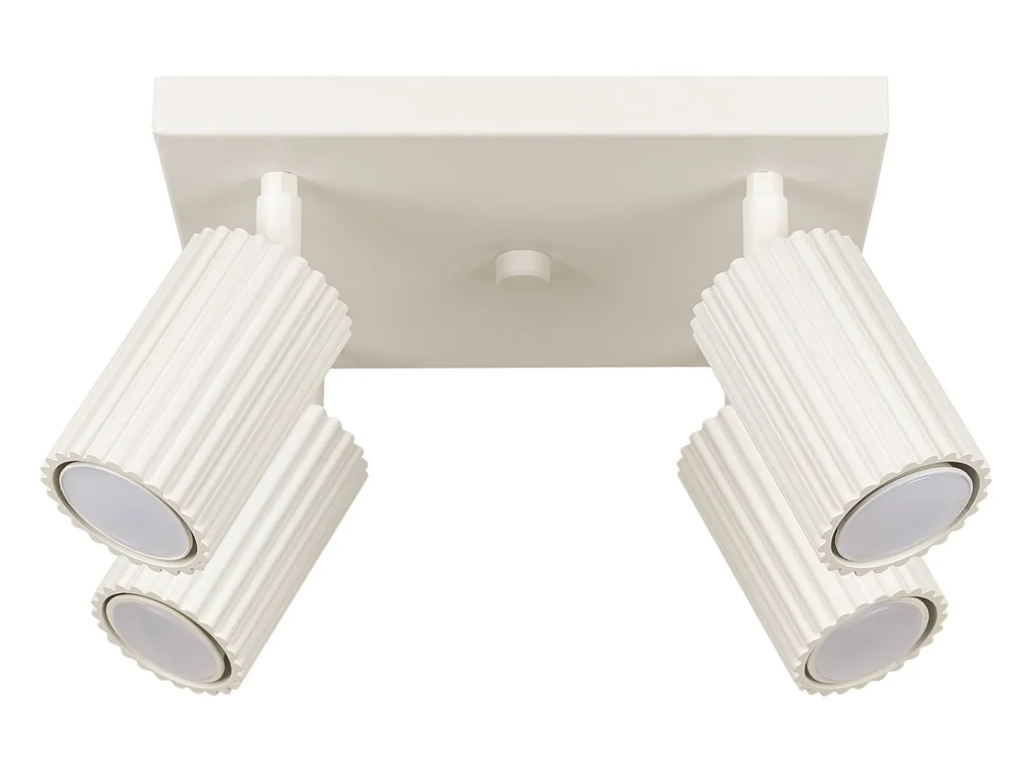Lámpara de techo Gloow minimalista de aluminio - 4 fuentes luminosas 4000K - L.25 x A.16,5 cm - beige