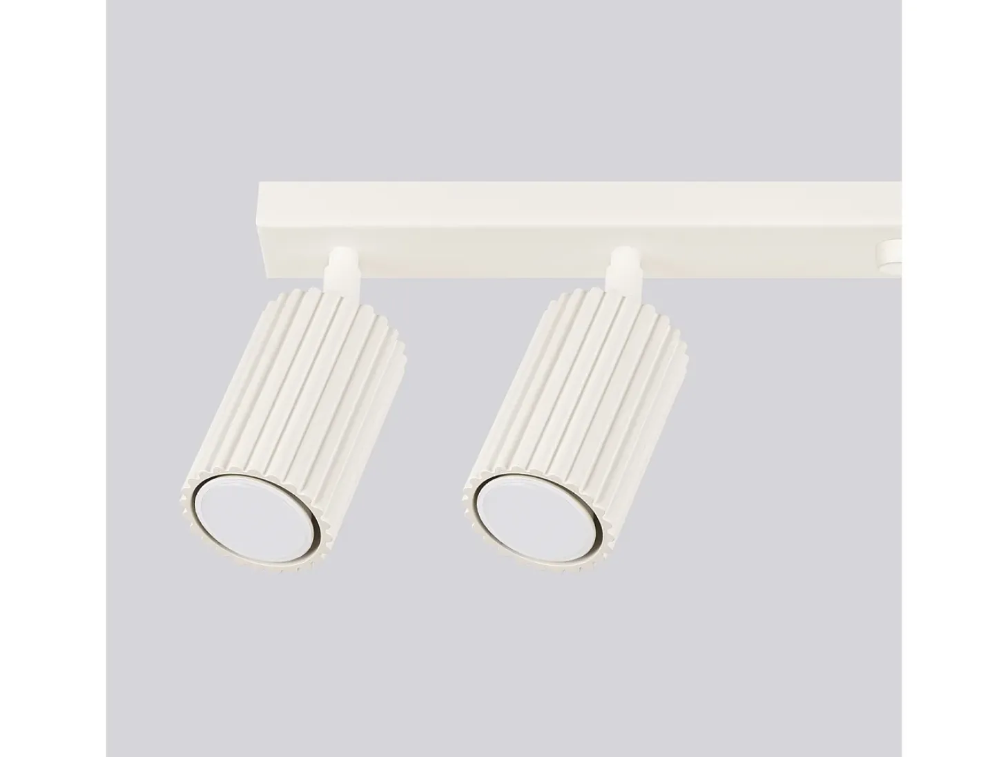 Lámpara de techo Gloow minimalista de aluminio - 6 fuentes luminosas 3000K - L.117 x A.16,5 cm - beige