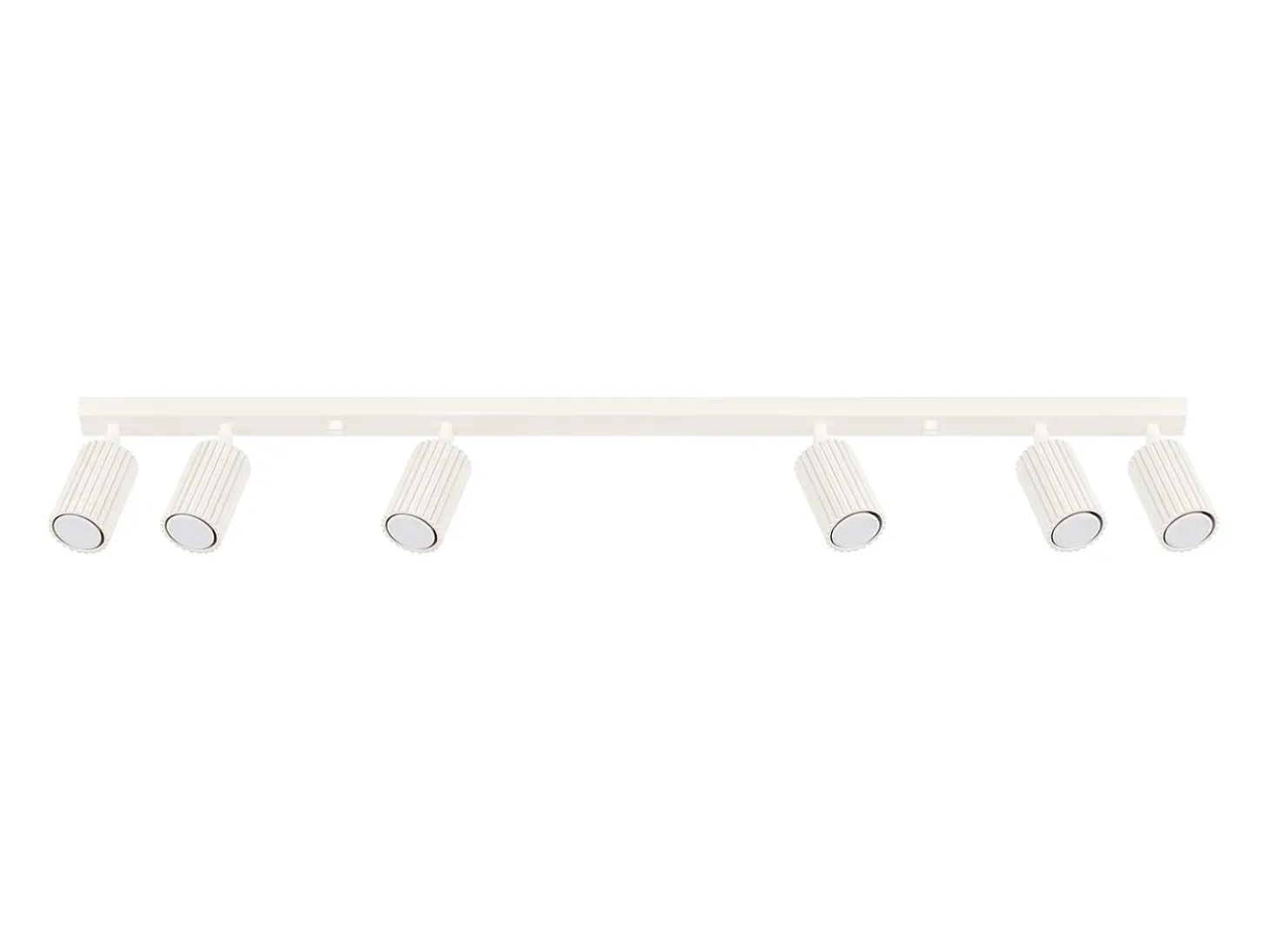 Lámpara de techo Gloow minimalista de aluminio - 6 fuentes luminosas 3000K - L.117 x A.16,5 cm - beige