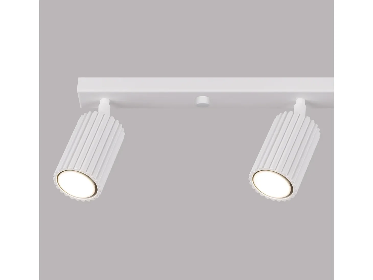 Lámpara de techo Gloow minimalista de aluminio - 4 fuentes luminosas 4000K - L.81 x A.16,5 cm - blanco