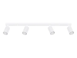 Lámpara de techo Gloow minimalista de aluminio - 4 fuentes luminosas 4000K - L.81 x A.16,5 cm - blanco