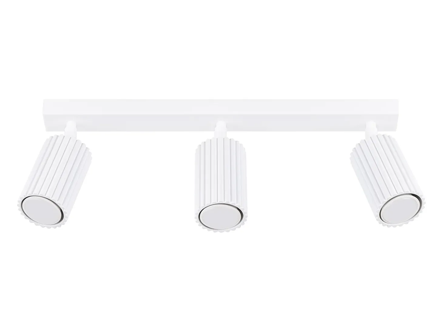 Lámpara de techo Gloow minimalista de aluminio - 3 fuentes luminosas 4000K - L.45 x A.16,5 cm - blanco